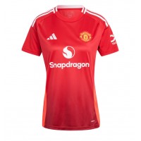 Maglia Calcio Manchester United Alejandro Garnacho #17 Prima Divisa Donna 2024-25 Manica Corta